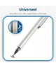 Universele Stylus Pen Met Precision Disc Tip Zilver