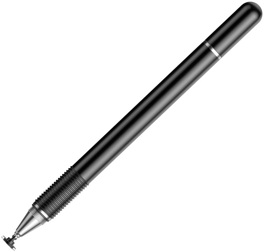 Baseus 2-in-1 Universele Stylus Pen Met Precision Disc Tip Zwart afbeelding 1