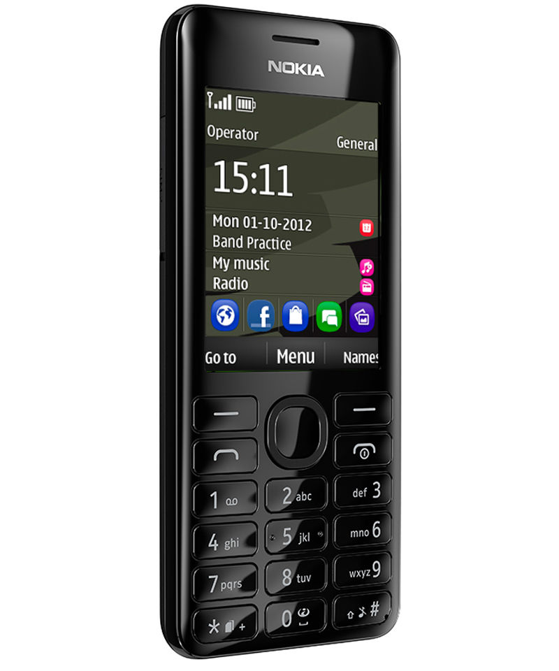 Nokia 206 Zwart afbeelding 3