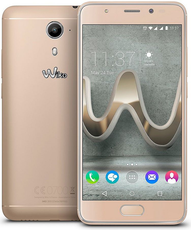 Wiko Ufeel Prime Dual Sim Gold afbeelding 1