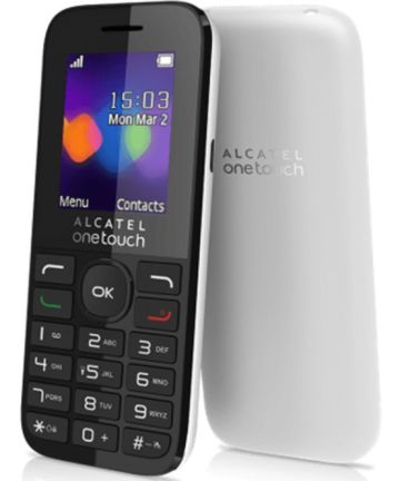 Alcatel Onetouch 10.16D White Telefoons