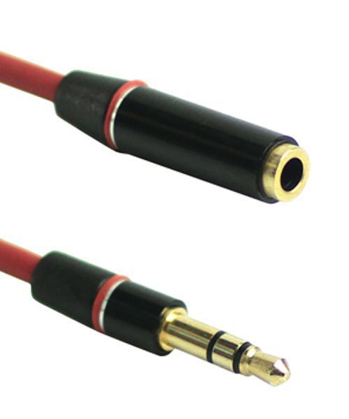 3.5mm Male naar Female Stereo Sound Audio Verlengkabel 1.3 Meter afbeelding 1