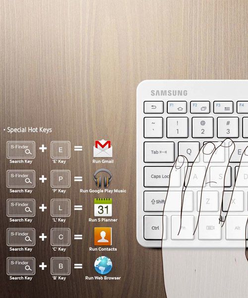 Samsung EJ-BT230 Bluetooth toetsenbord afbeelding 8