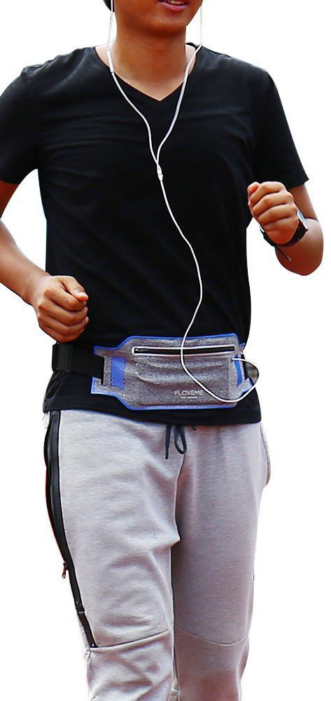 Smartphone Buikriem Sport Hoesje Riem Case Grijs afbeelding 5