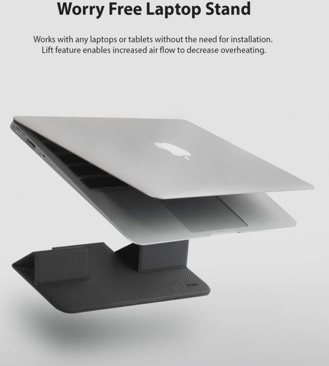 Ringke Folding Stand Vouwbare Laptop Standaard Zwart GSMpunt.nl