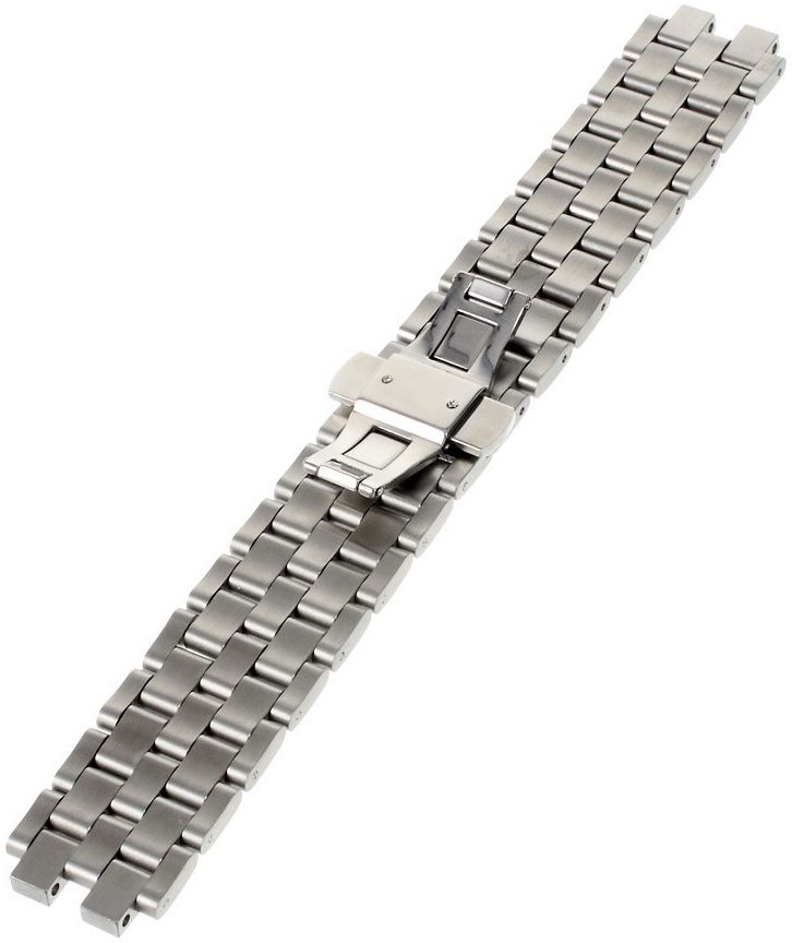 Pebble Steel 2 Roestvrijstalen Horlogeband met Vlinderslot Zilver afbeelding 3