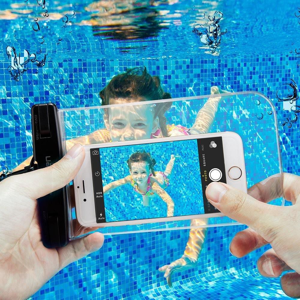 Spigen Velo Universeel Waterbestendig Hoesje Transparant afbeelding 2