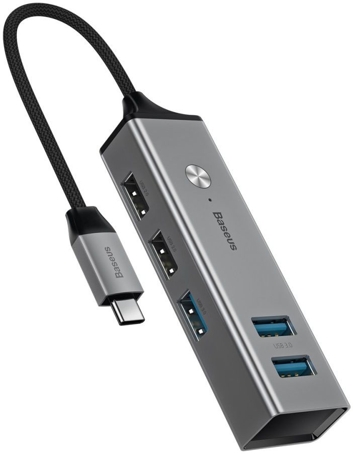Baseus USB-C naar USB Hub 5 Poorten Grijs afbeelding 8