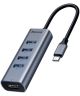 Baseus USB-C USB / HDMI Hub 5 Poorten voor Macbook Grijs