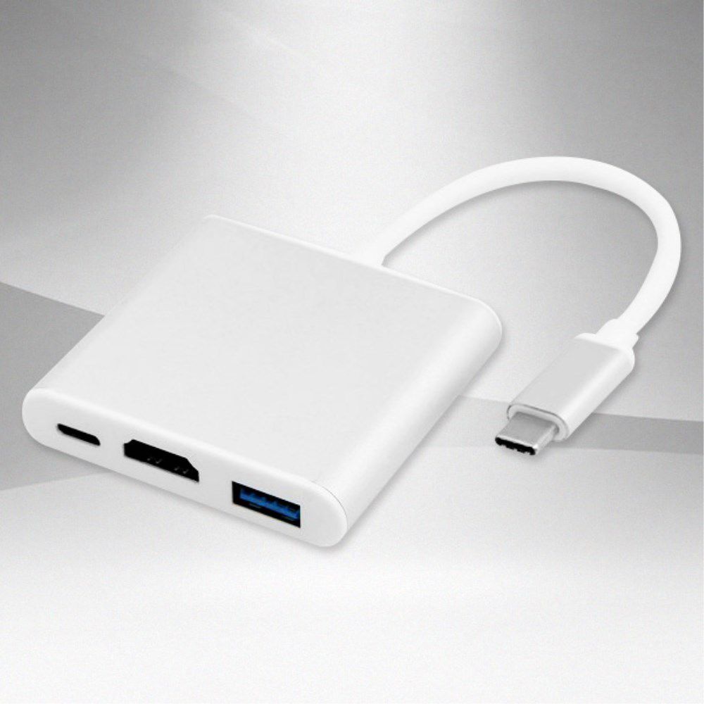 Universele 3-in-1 USB-C Adapter Wit afbeelding 11
