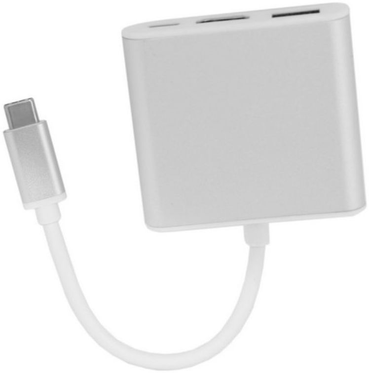 Universele 3-in-1 USB-C Adapter Wit afbeelding 10