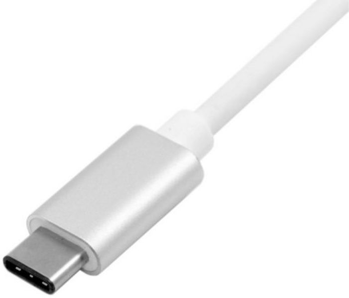 Universele 3-in-1 USB-C Adapter Wit afbeelding 2