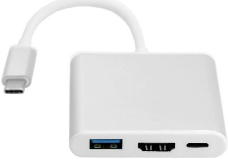 Universele 3-in-1 USB-C Adapter Wit afbeelding 4
