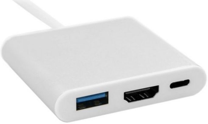 Universele 3-in-1 USB-C Adapter Wit afbeelding 6