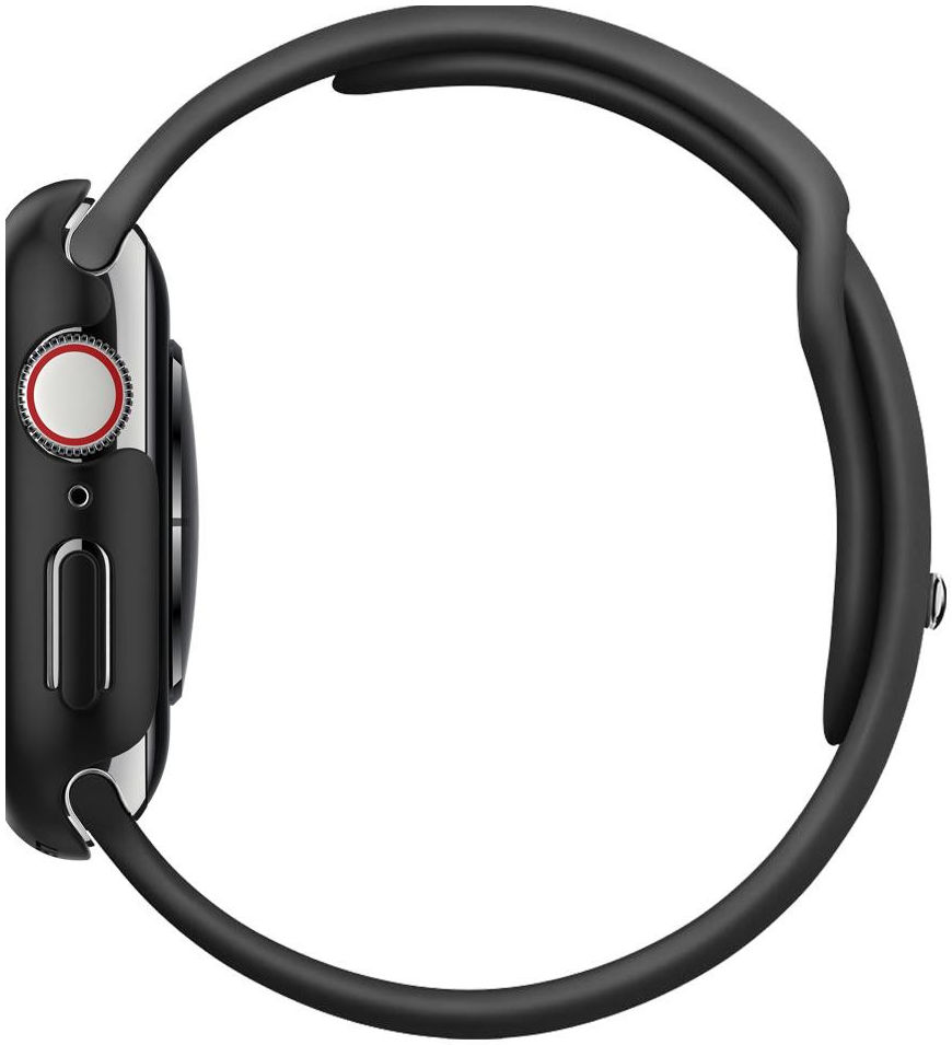 Spigen Thin Fit - Apple Watch 44MM Hoesje - Hard Plastic Bumper - Zwart afbeelding 15