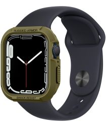 Spigen Rugged Armor Apple Watch 45MM / 44MM Hoesje Full Protect Groen