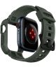Spigen Rugged Armor Pro Apple Watch 45MM / 44MM Hoesje en Bandje Groen