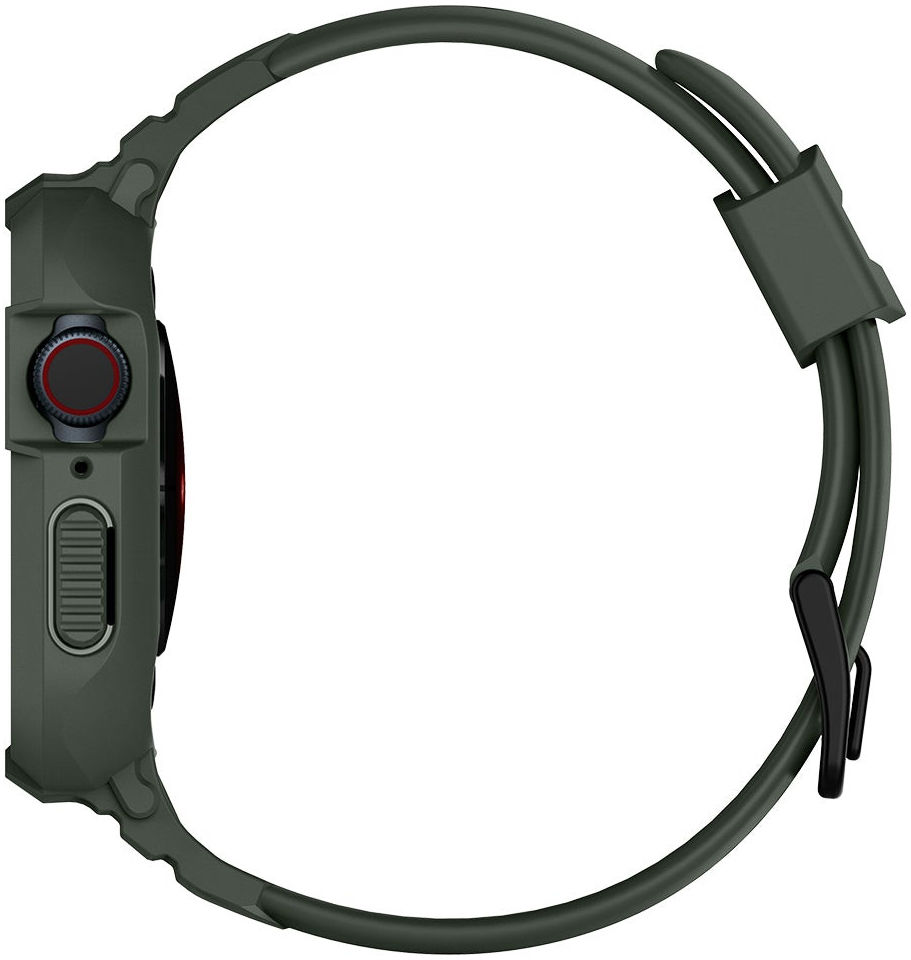 Spigen Rugged Armor Pro - Apple Watch 45MM / 44MM Hoesje en Bandje - Groen afbeelding 9