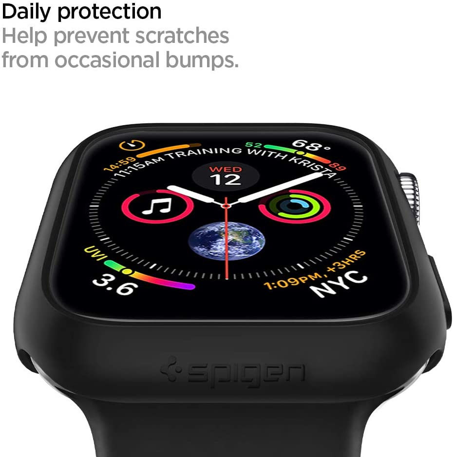 Spigen Thin Fit Apple Watch 40MM Hoesje Hard Plastic Bumper Zwart afbeelding 6