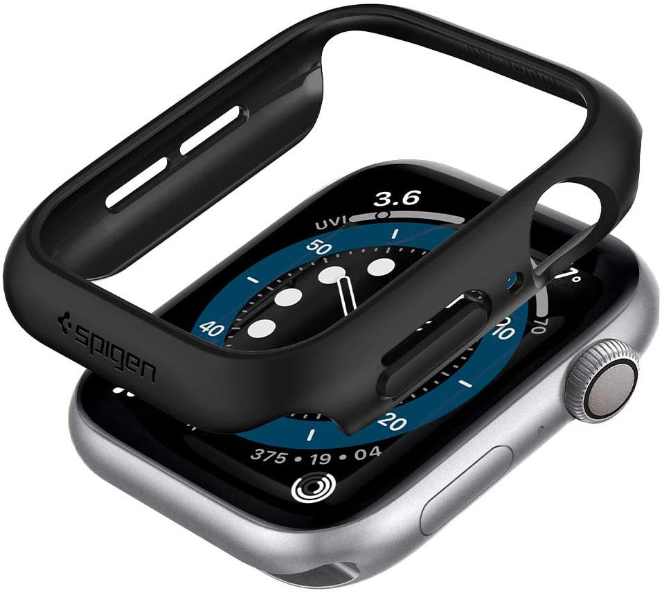 Spigen Thin Fit Apple Watch 40MM Hoesje Hard Plastic Bumper Zwart afbeelding 2