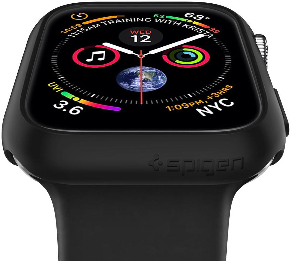 Spigen Thin Fit Apple Watch 40MM Hoesje Hard Plastic Bumper Zwart afbeelding 13