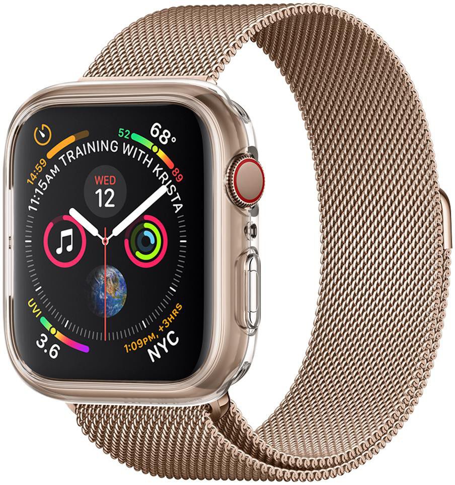 Spigen Liquid Crystal Apple Watch 44MM Hoesje Transparant afbeelding 1