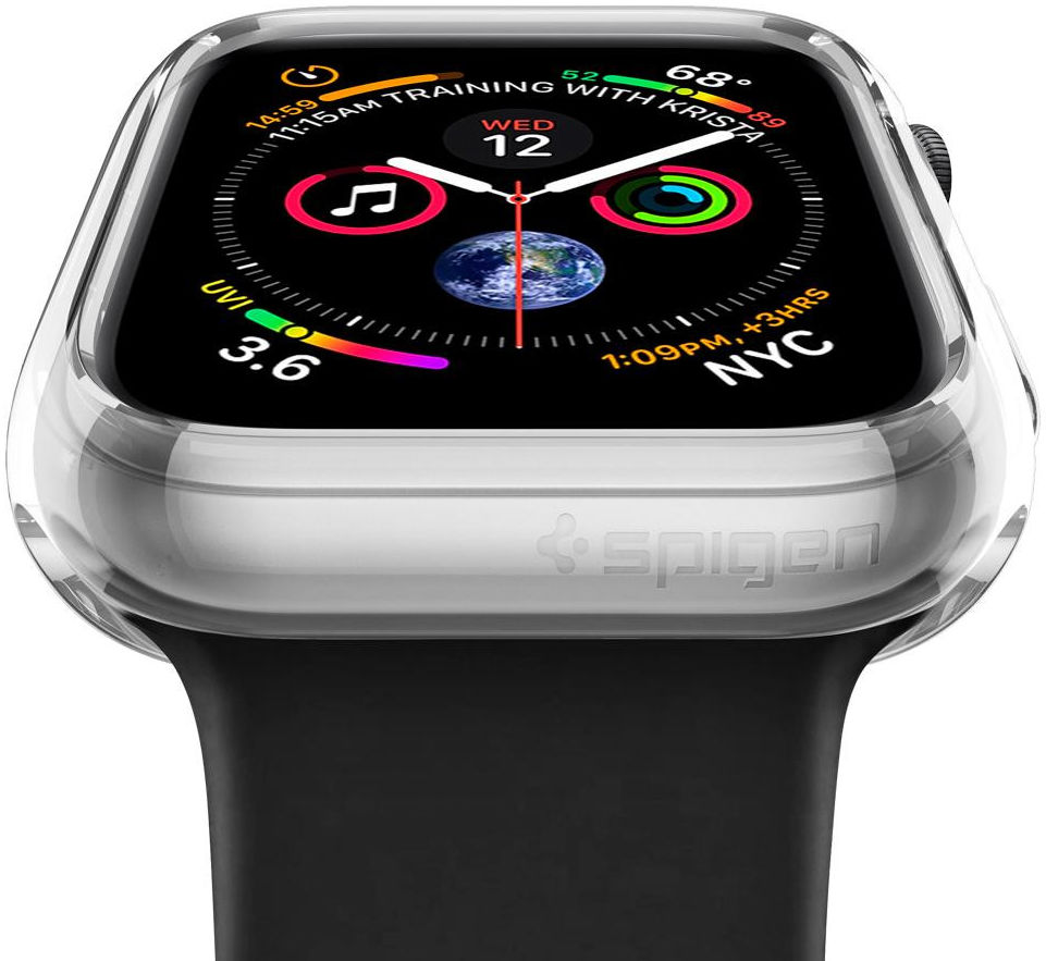 Spigen Liquid Crystal Apple Watch 44MM Hoesje Transparant afbeelding 4