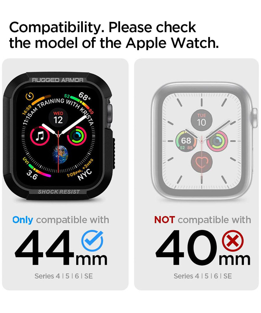Spigen Liquid Crystal Apple Watch 44MM Hoesje Transparant afbeelding 9