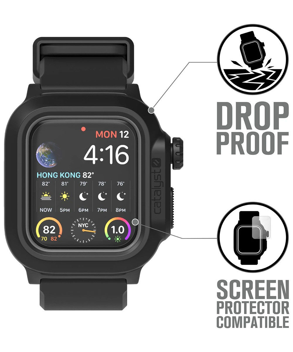 Catalyst Full Protect en Waterdicht Apple Watch 40MM Hoesje Zwart afbeelding 9