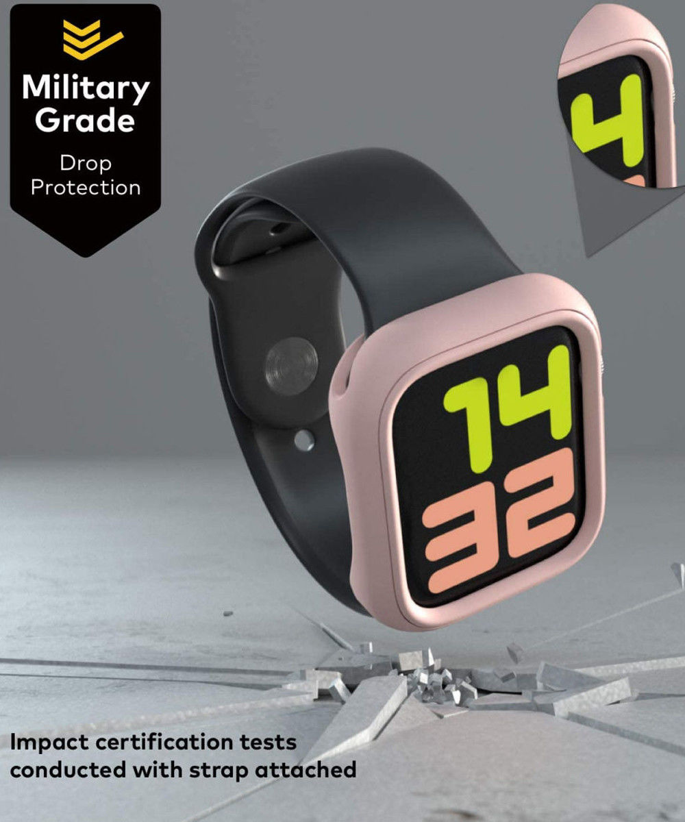 RhinoShield CrashGuard NX Apple Watch 44MM Hoesje Bumper Roze afbeelding 6