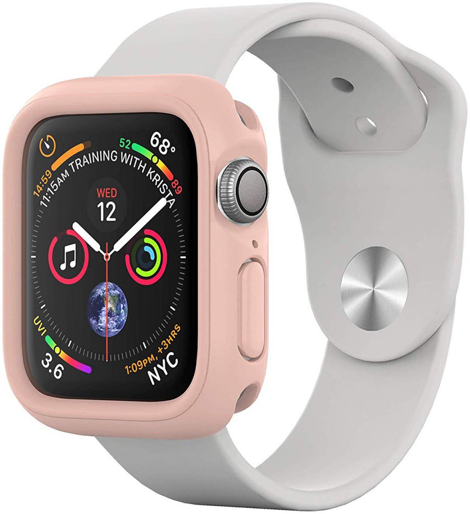 RhinoShield CrashGuard NX Apple Watch 44MM Hoesje Bumper Roze afbeelding 1