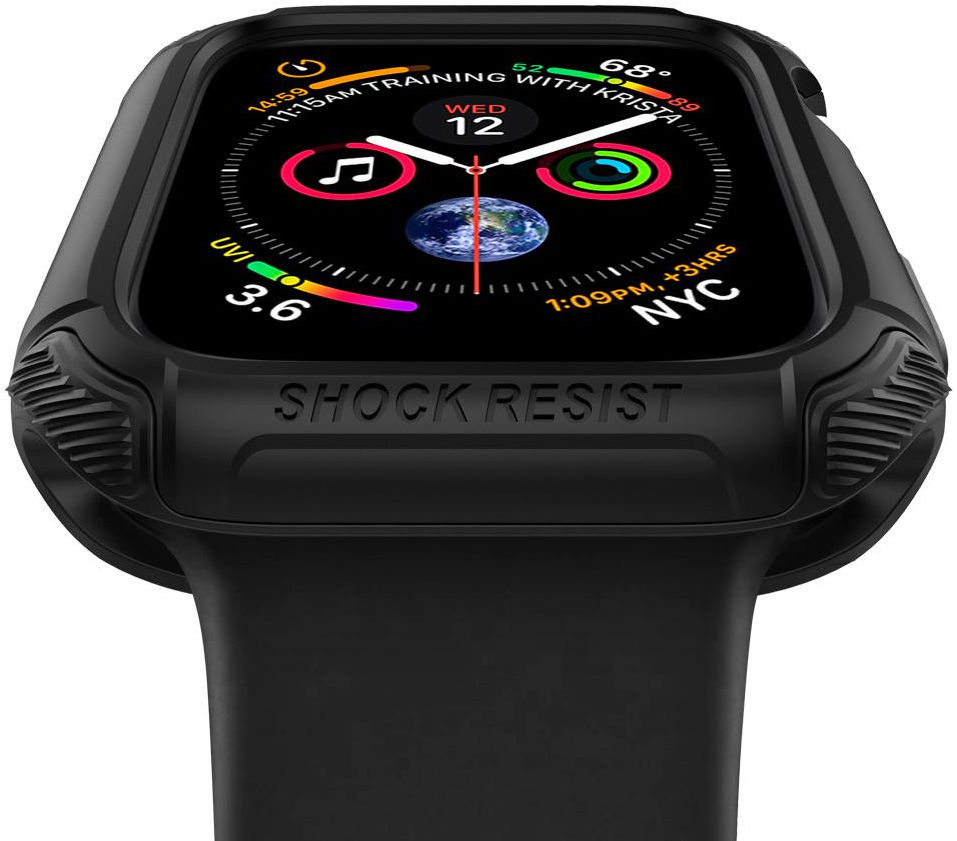 Spigen Tough Armor Apple Watch 44MM Hoesje Full Protect Zwart afbeelding 3