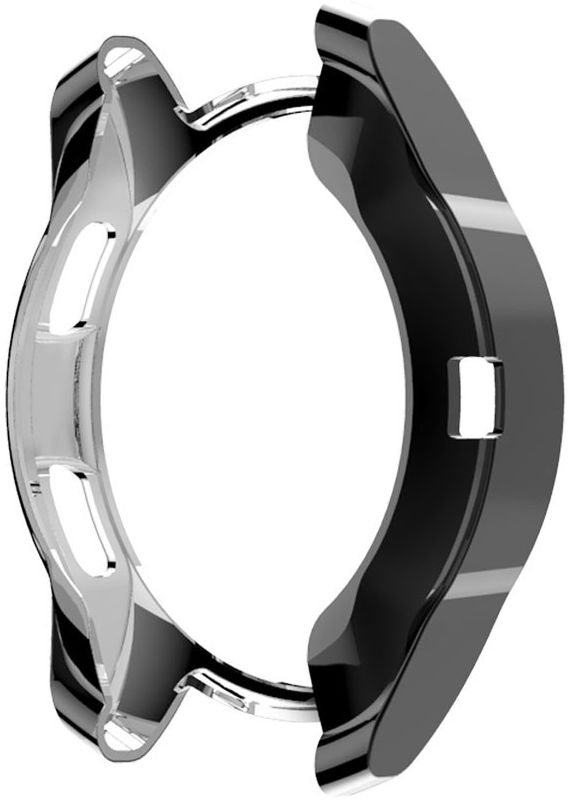 Samsung Galaxy Watch 46MM Hoesje Flexibel TPU Bumper Zwart afbeelding 5