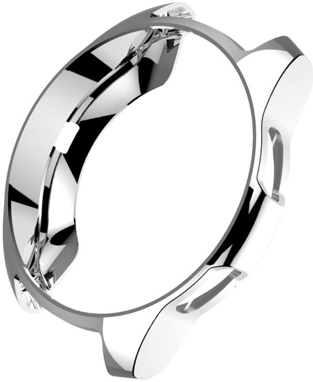 Samsung Galaxy Watch 46MM Hoesje - Flexibel TPU Bumper - Zilver afbeelding 4