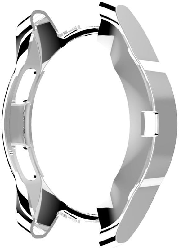 Samsung Galaxy Watch 46MM Hoesje - Flexibel TPU Bumper - Zilver afbeelding 5