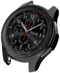 Samsung Galaxy Watch 46MM / Gear S3 Hoesje Flexibel TPU Bumper Zwart