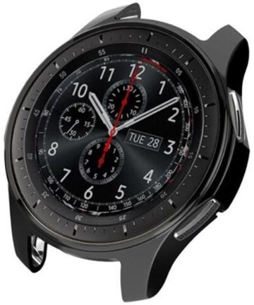 Samsung Galaxy Watch 46MM / Gear S3 Hoesje Flexibel TPU Bumper Zwart Cases