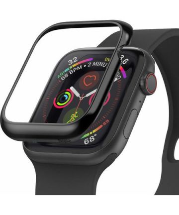 Ringke Bezel Styling Apple Watch 44MM Randbeschermer RVS Zwart Cases