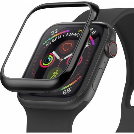 Ringke Bezel Styling Apple Watch 44MM Randbeschermer RVS Zwart afbeelding 1