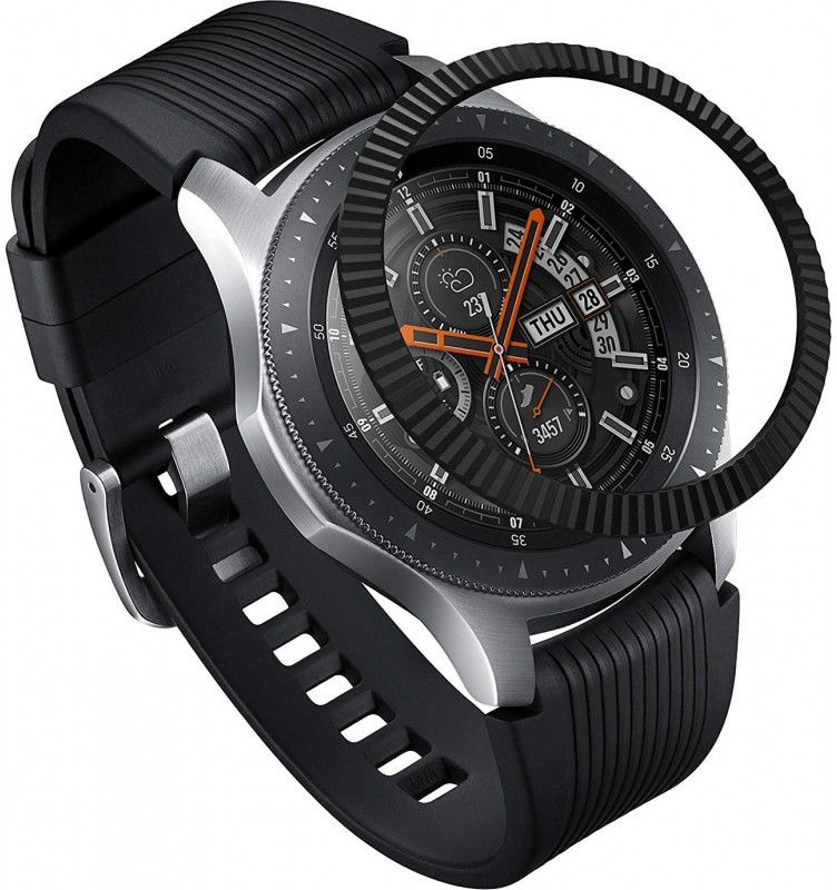 Ringke Bezel Styling Galaxy Watch 46MM Randbeschermer RVS Black afbeelding 2