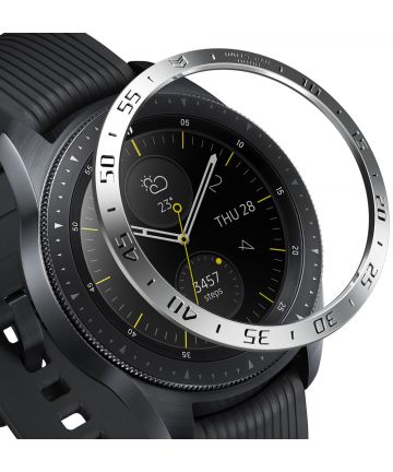 Ringke Bezel Styling Galaxy Watch 42MM Randbeschermer RVS Zilver Cases