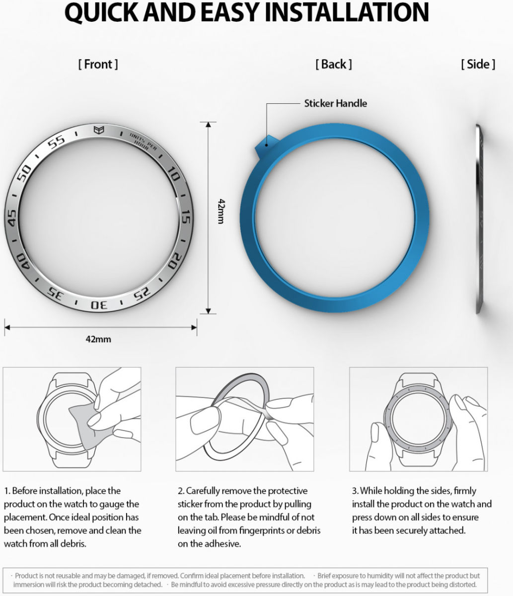ringke bezel styling for galaxy watch 42mm