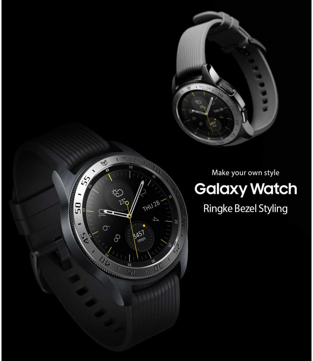 Ringke Bezel Styling Galaxy Watch 42MM Randbeschermer RVS Zilver afbeelding 8