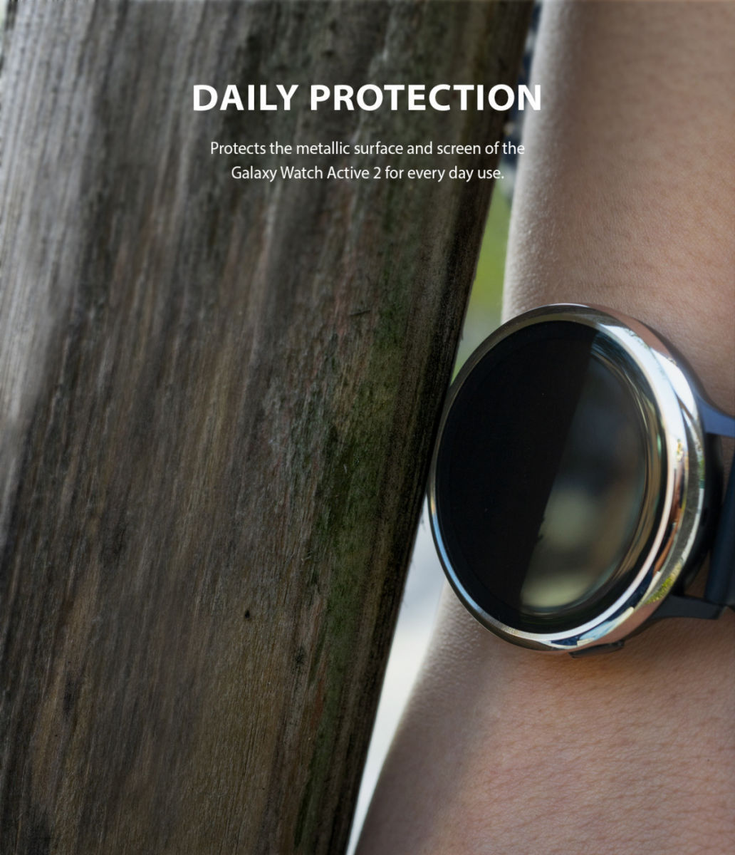 Ringke Bezel Styling Galaxy Watch Active 2 44MM Randbeschermer Zwart afbeelding 5