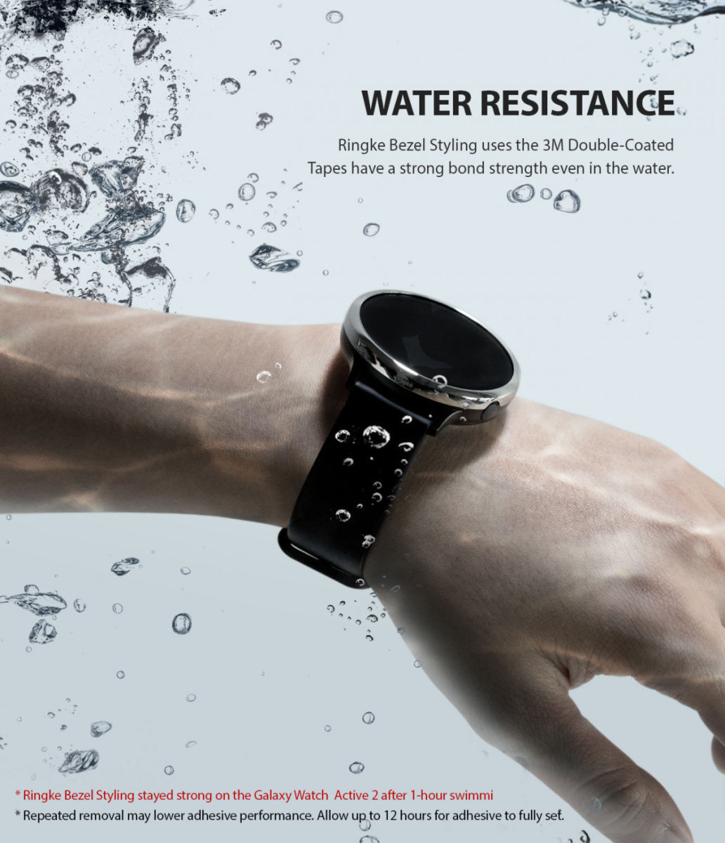 Ringke Bezel Styling Galaxy Watch Active 2 44MM Randbeschermer Zwart afbeelding 6