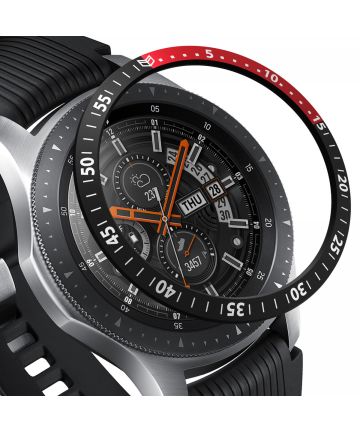 Ringke Bezel Styling Galaxy Watch 46MM Randbeschermer Aluminium Zwart Cases