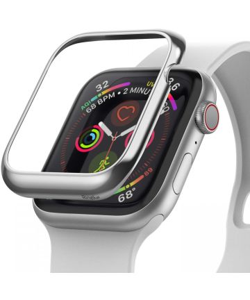 Ringke Bezel Styling Apple Watch 40MM Randbeschermer RVS Zilver Cases