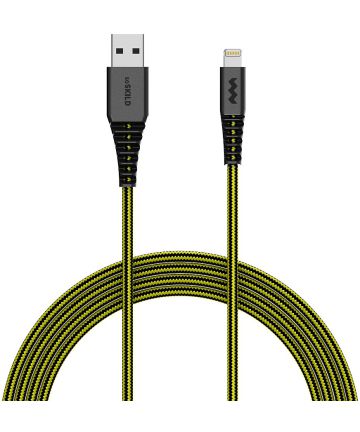 SoSkild Ultimate Protection USB-A naar Lightning Kabel 1.5m Zwart/Geel Kabels