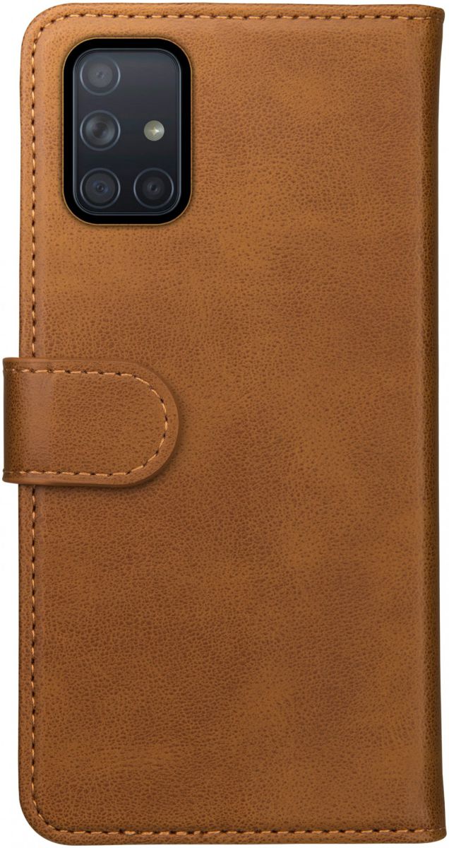 Rosso Element Samsung Galaxy A51 Hoesje Book Cover Lichtbruin afbeelding 2