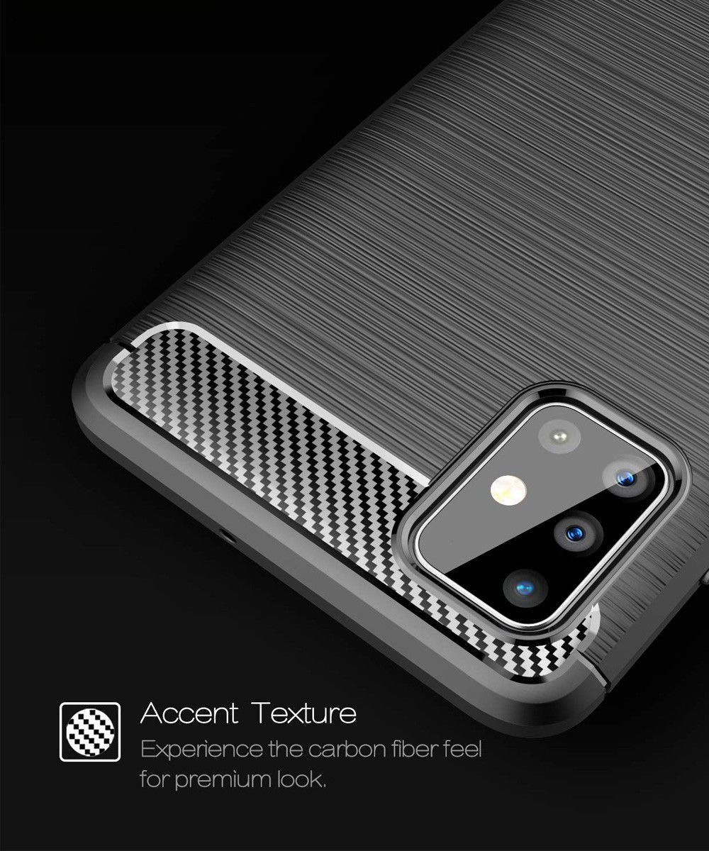 Samsung Galaxy A51 Hoesje Geborsteld TPU Blauw afbeelding 9